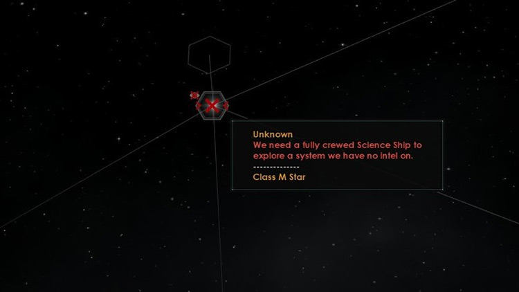 Access to a star system is restricted until it is explored / Stellaris