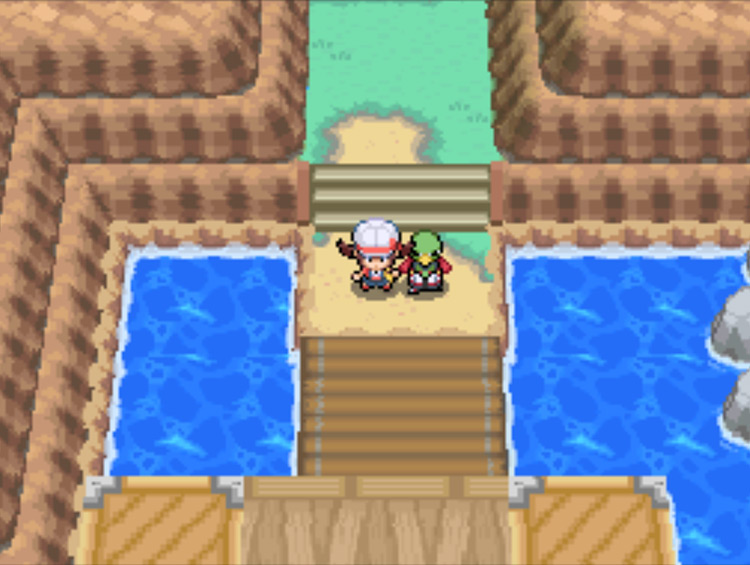 The boardwalks of Route 12, to the south of Lavender Town / Pokémon HG/SS