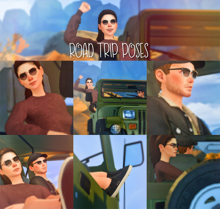 Road Trip / Sims 4 Pose Pack