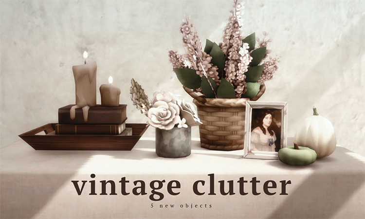 Sims 4 Vintage Old Timey Clutter CC Packs   FandomSpot - 88