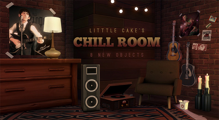 Little Cake’s Chill Room / Sims 4 CC