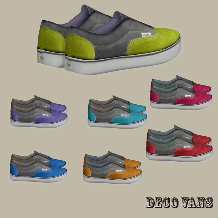 Van Shoes Deco by leosims Sims 4 CC