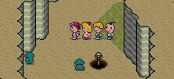 Entrance to Lumine Hall in Tenda Village / Earthbound