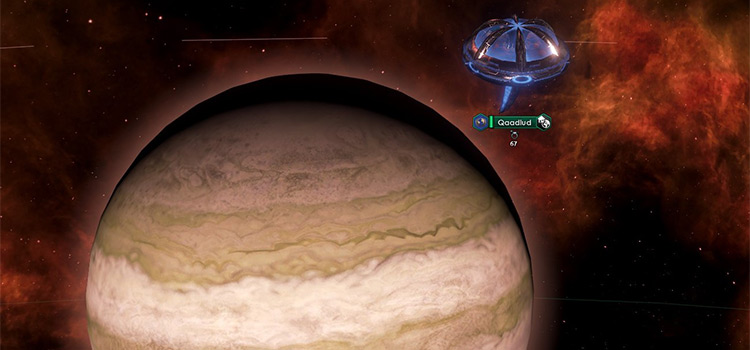 Habitat Orbiting Gas Giant Planet (Stellaris)