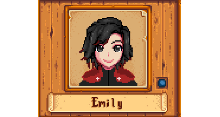 Emily as Ruby Rose (from RWBY) Stardew Valley mod