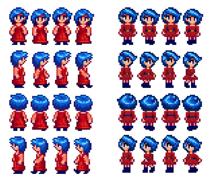 10 Emily Sprites Remastered Stardew Valley Mod 