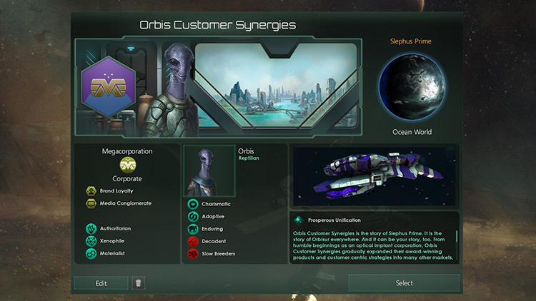 Only Corporate empires can establish Branch Offices / Stellaris