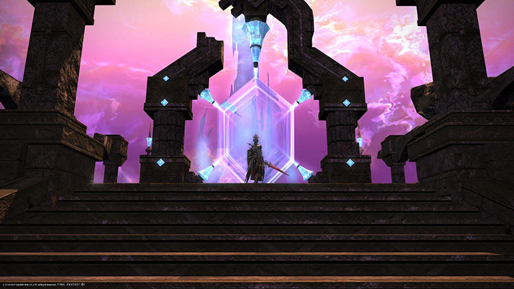 The Aetherial Portal leading into The Crystal Tower / Final Fantasy XIV