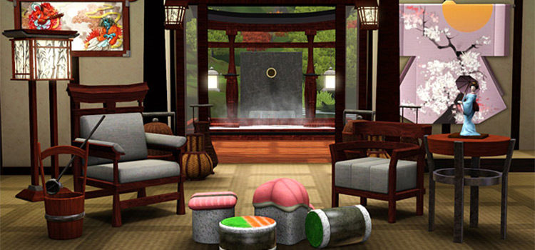 Japan-inspired Living Room Set CC