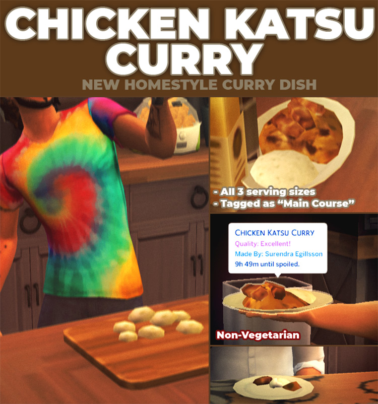 Chicken Katsu Curry / Sims 4 CC