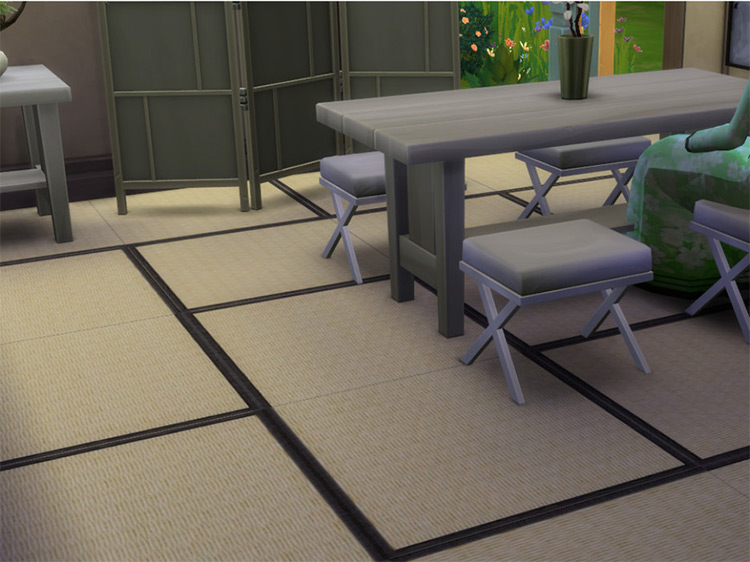 Japanese Tatami Flooring / Sims 4 CC