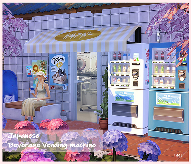 Japanese Beverage Vending Machine / Sims 4 CC
