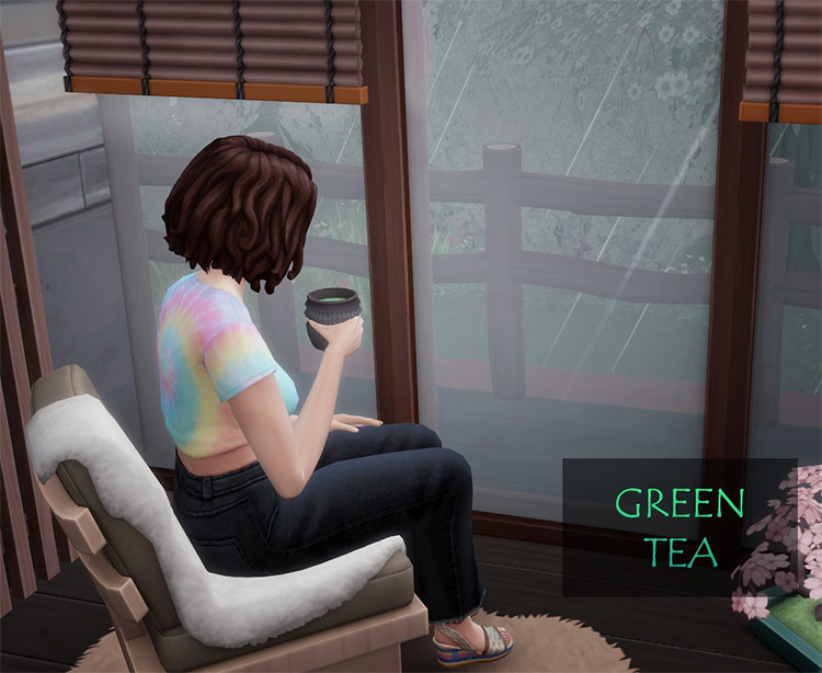 Traditional Tea Pot & Green Tea / Sims 4 CC