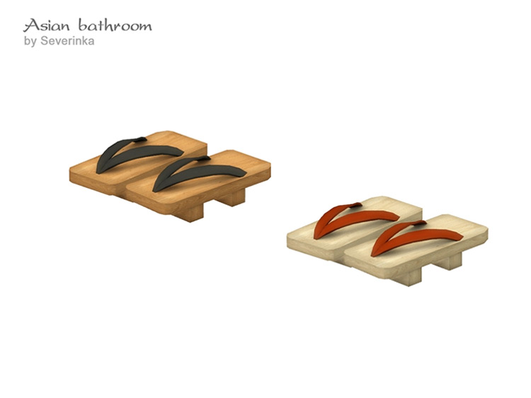 Japanese Geta / Sims 4 CC