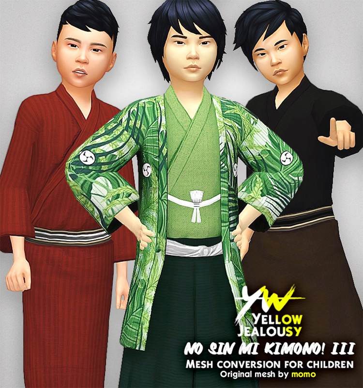 Boy’s Kimono / Sims 4 CC