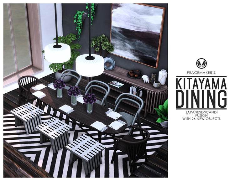 Kitayama Dining / Sims 4 CC