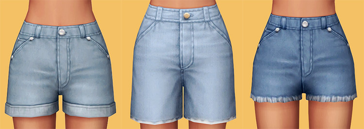 Sims 4 Maxis Match Shorts Cc Girls Guys Fandomspot