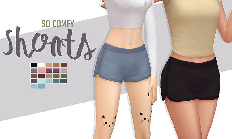 Sims 4 Maxis Match Shorts Cc Girls Guys Fandomspot