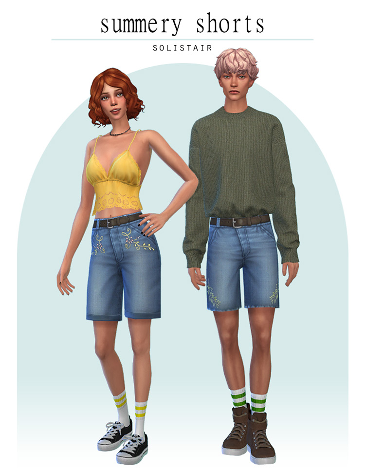 Sims 4 Maxis Match Shorts CC  Girls   Guys    FandomSpot - 32