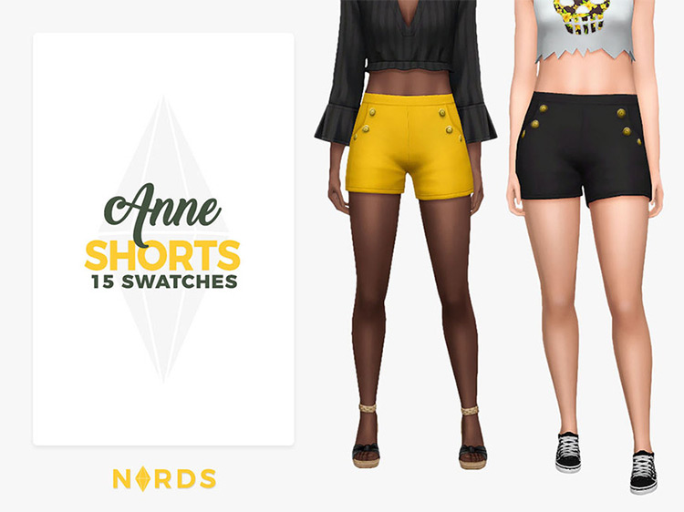 Anne Shorts / Sims 4 CC