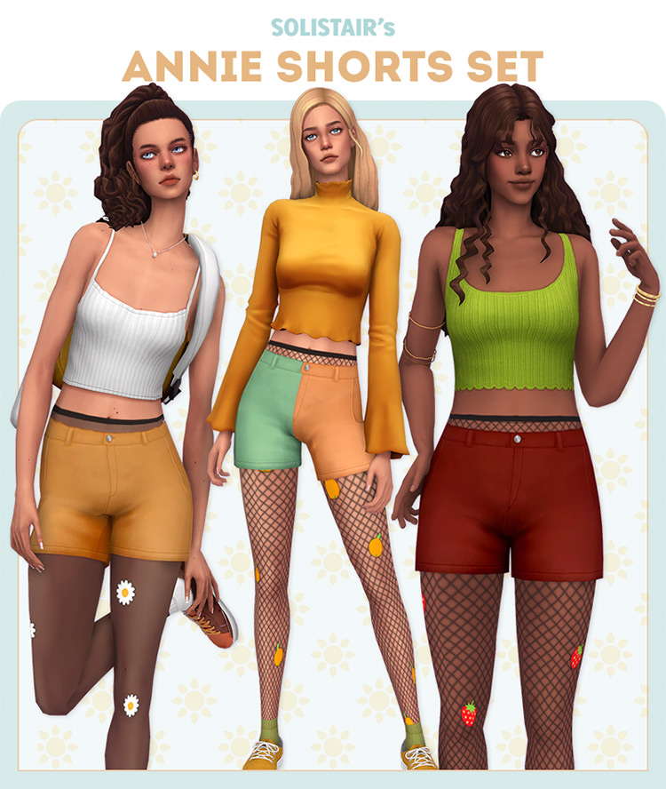 Annie Shorts Set / Sims 4 CC