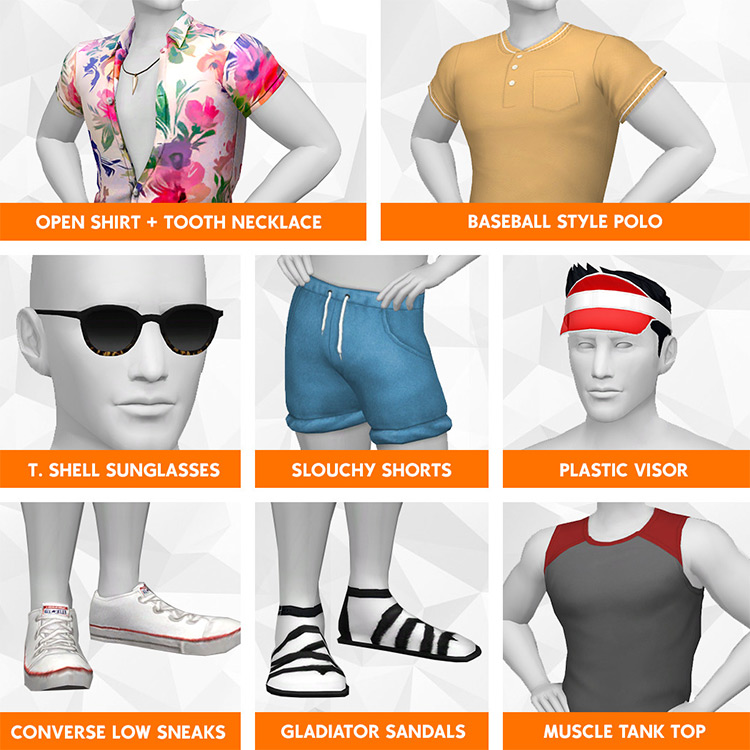 Summer Stroll Slouchy Shorts / Sims 4 CC