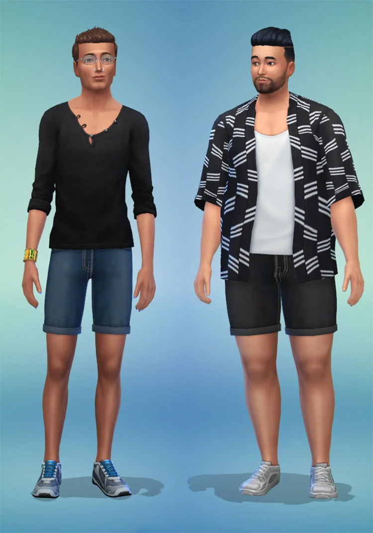 Sims 4 Maxis Match Shorts CC  Girls   Guys    FandomSpot - 2