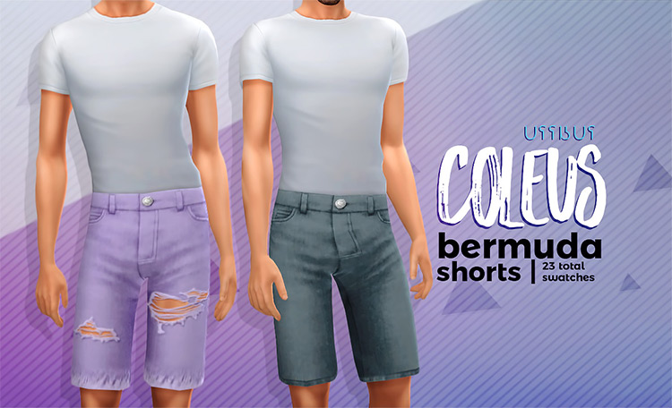 Coleus Bermuda Shorts / Sims 4 CC