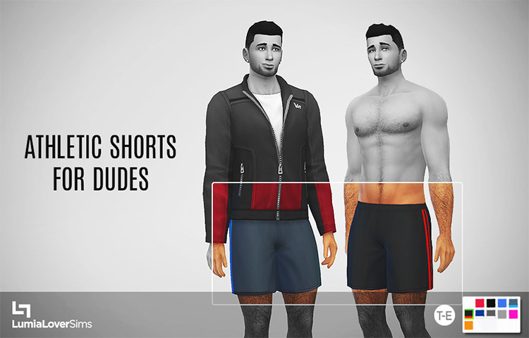 Athletic Shorts For Dudes / Sims 4 CC