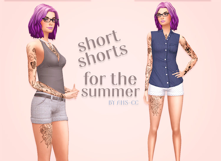 Short Shorts (Backyard Stuff Required) / Sims 4 CC