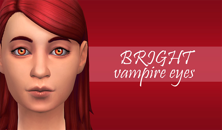 Bright Eyes For Vampires / Sims 4 CC