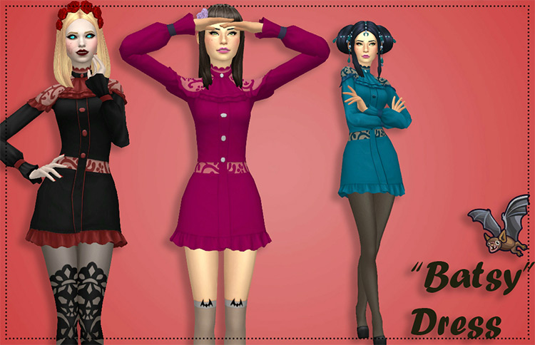 Batsy Dress / Sims 4 CC