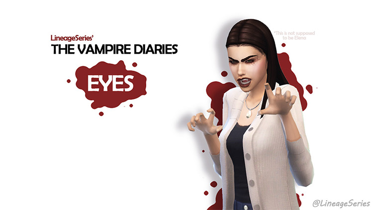 Vampire Diaries Bloodshot Eyes / Sims 4 CC