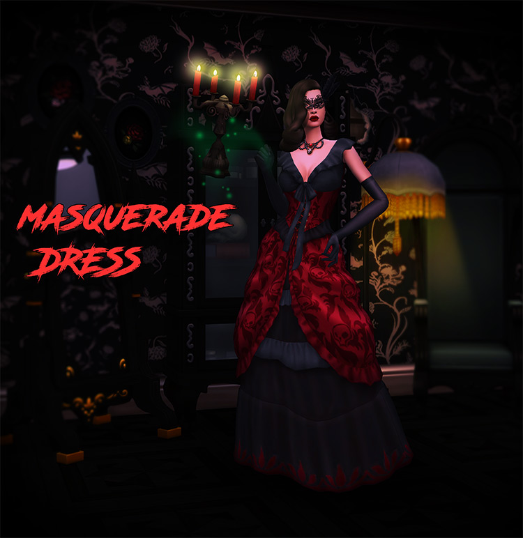 Masquerade Dress / Sims 4 CC