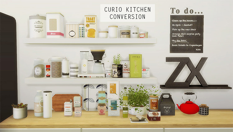 Curio Kitchen Conversion by Mio-sims TS4 CC