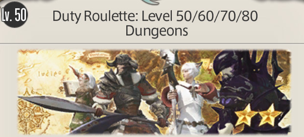 Duty Roulette Menu Header / Final Fantasy XIV
