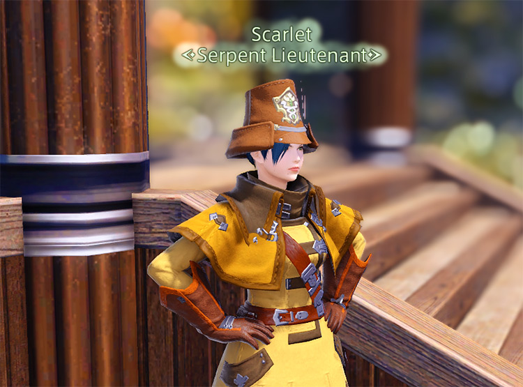 Lieutenant Scarlet in Gridania / Final Fantasy XIV