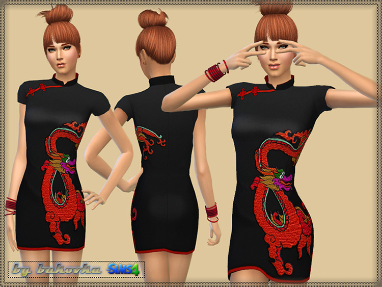 Dress Dragon / Sims 4 CC