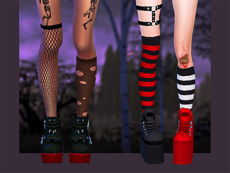 Odd Goth Socks / Sims 4 CC