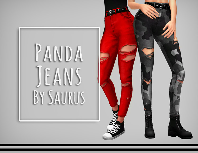 Panda Jeans / Sims 4 CC