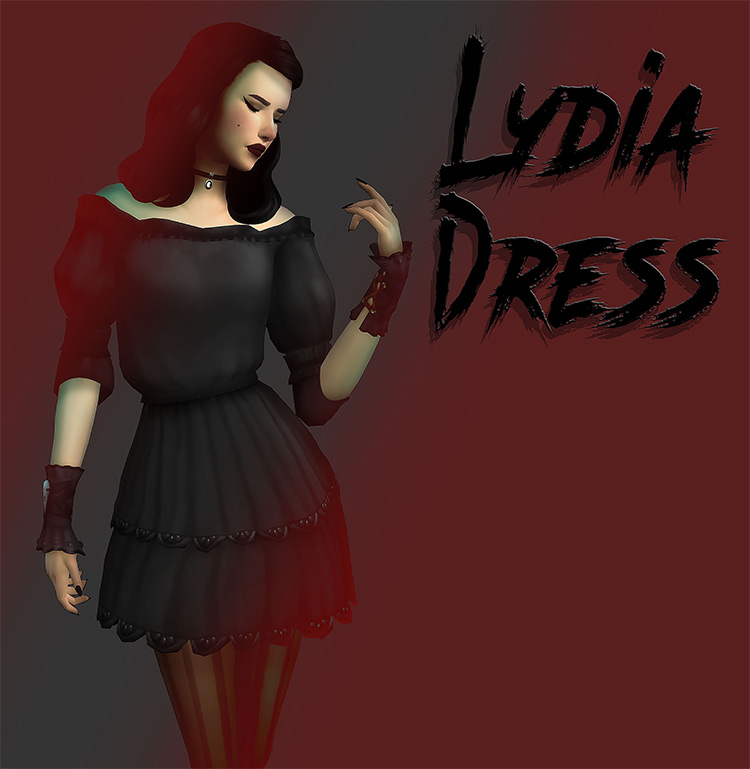 Lydia Dress / Sims 4 CC