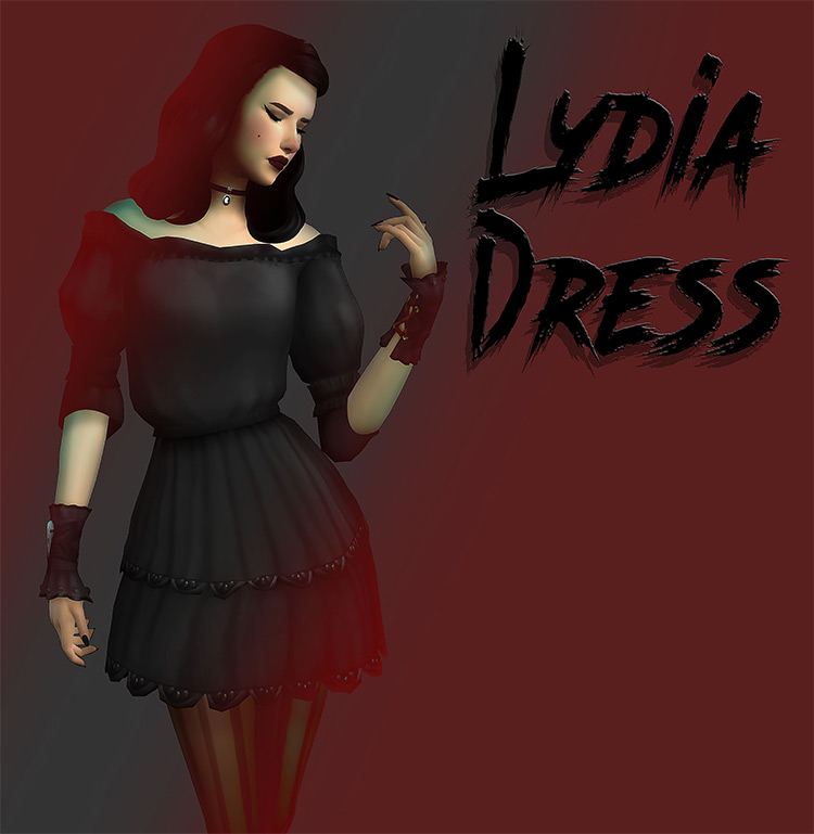 Sims 4 Maxis Match Goth CC  The Ultimate List   FandomSpot - 48