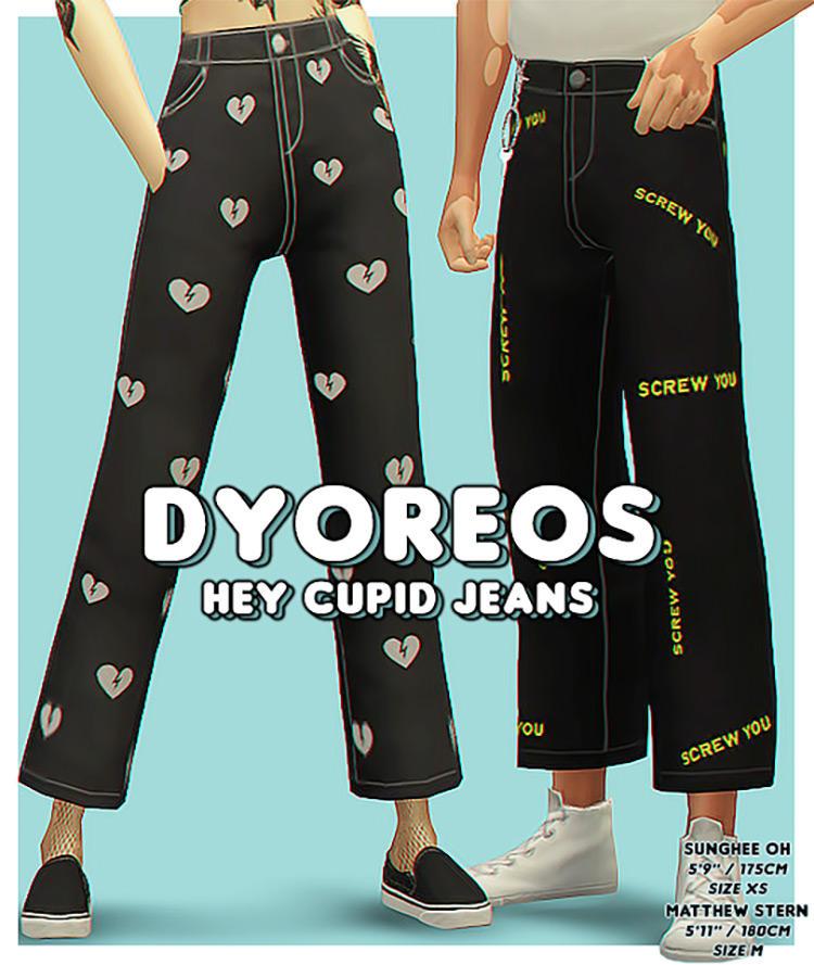 Hey Cupid Jeans / Sims 4 CC
