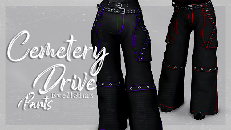 Cemetery Drive Pants / Sims 4 CC