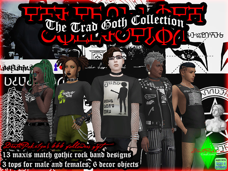 The Trad Goth Collection / Sims 4 CC