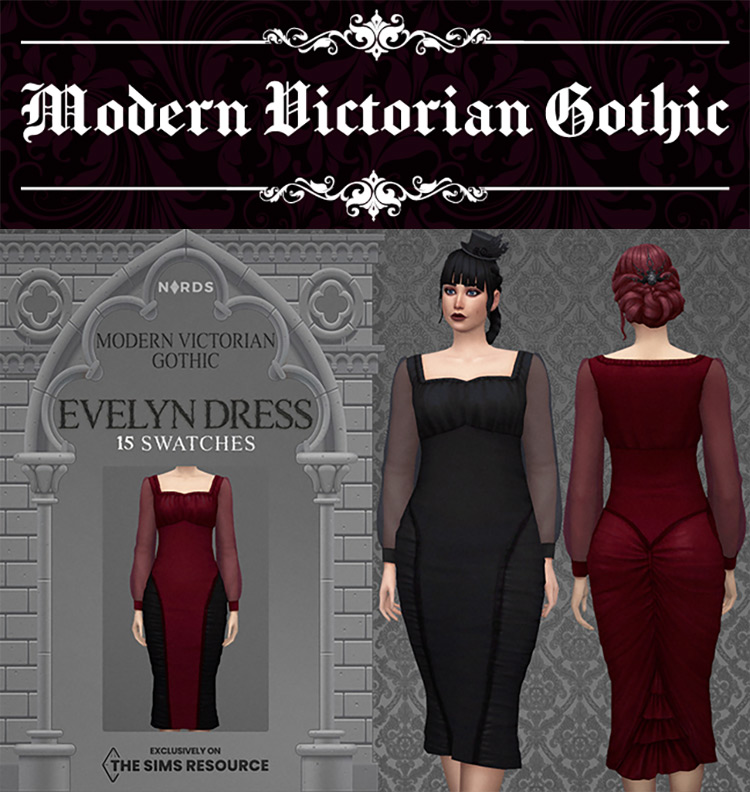 Modern Victorian Gothic Collection / Sims 4 CC
