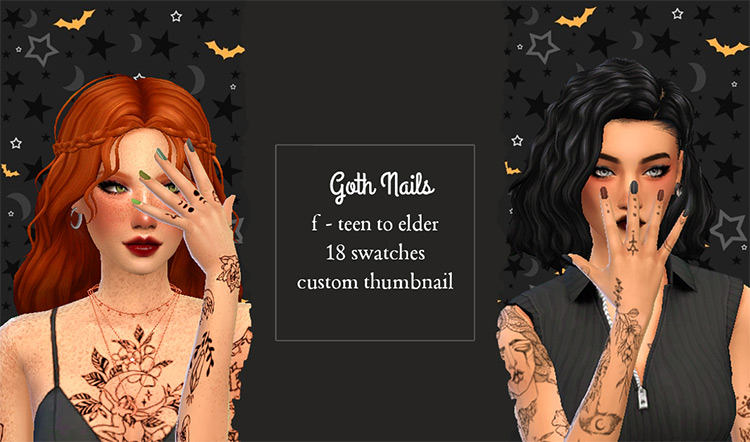 Sims 4 Maxis Match Goth CC  The Ultimate List   FandomSpot - 88