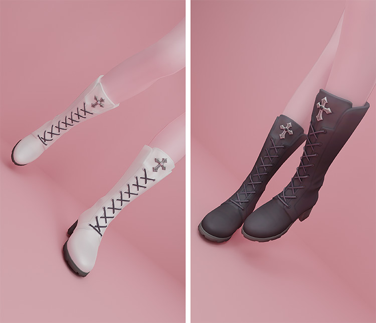 Goth-ish Boot / Sims 4 CC