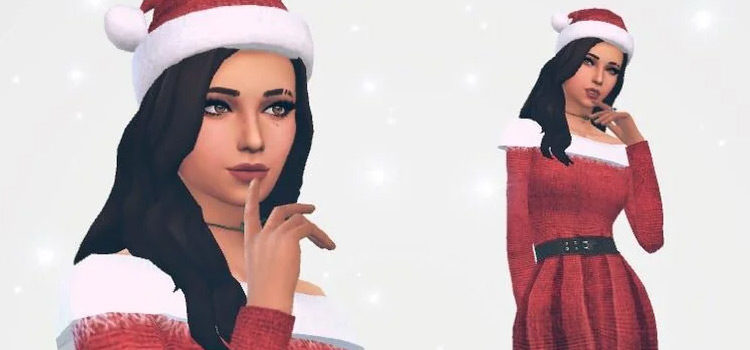 Christmas Girl Outfit in The Sims 4