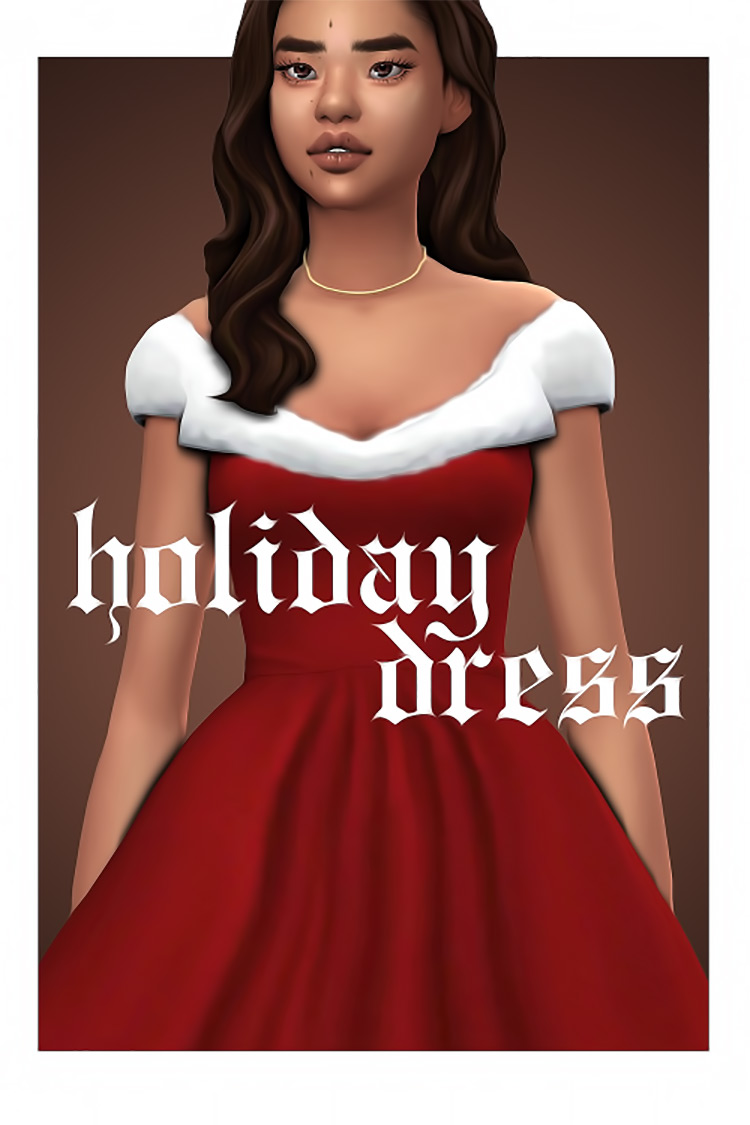 Holiday Dress Sims 4 CC